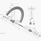 Shimano Wh-R9270-C60-Hr-Tu-R Left Hand Spoke 245 Mm Wheel Spares